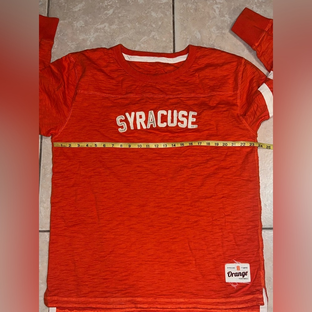 Orange Syracuse Long Sleeve Pullover - Picture 6 of 9